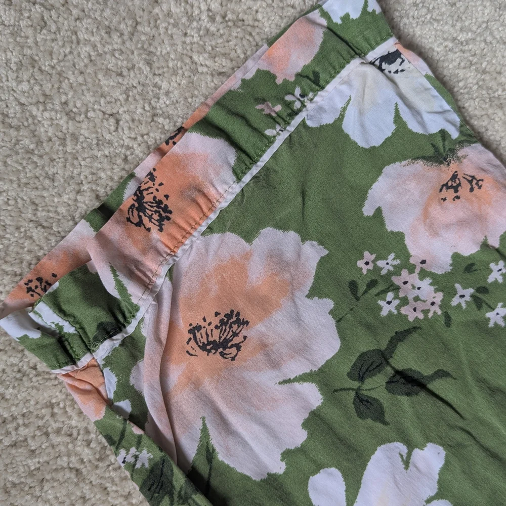 Gilligan & O'Malley Floral Pajama Pants - Green and Pink - Picture 3 of 7